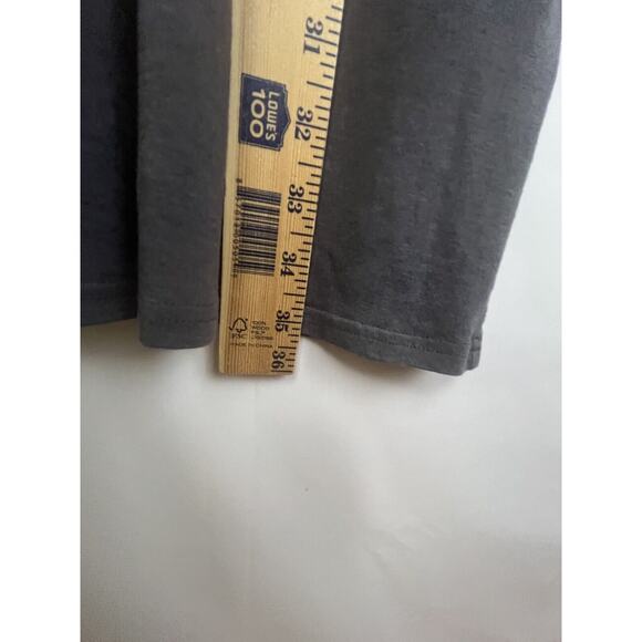 Garnet Hill Women’s Small Gray Long Sleeve Cross Over V-Neck Knee Length Dress - Picture 6 of 7